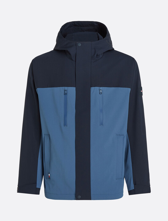 Color Block Hooded Jacket