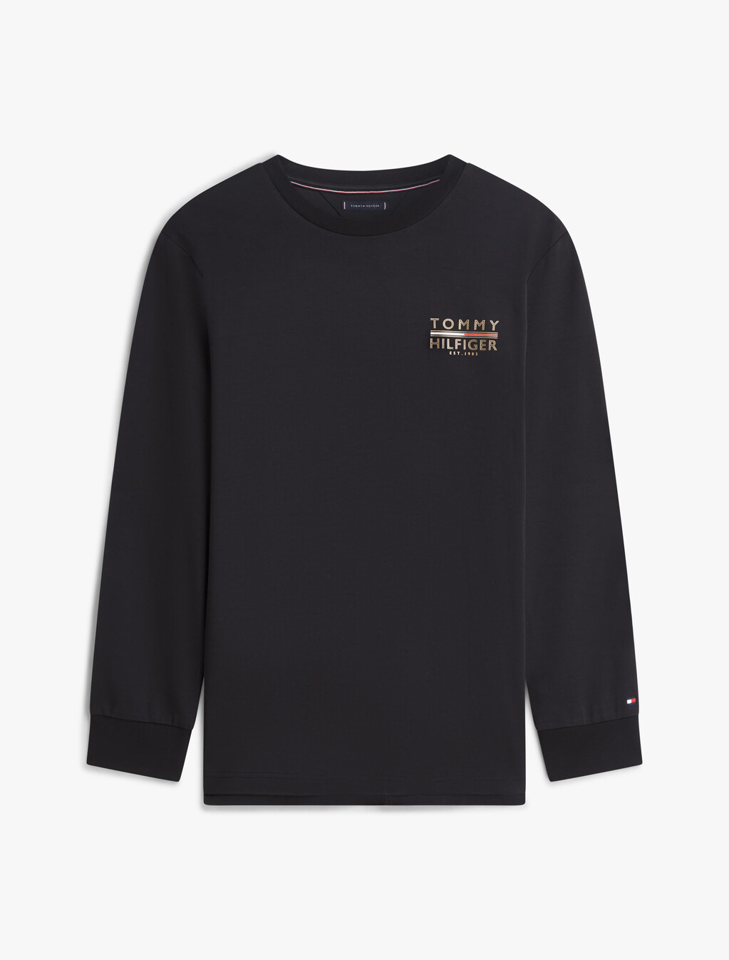 Icon Logo Embroidery Long Sleeve T-Shirt, Black, hi-res