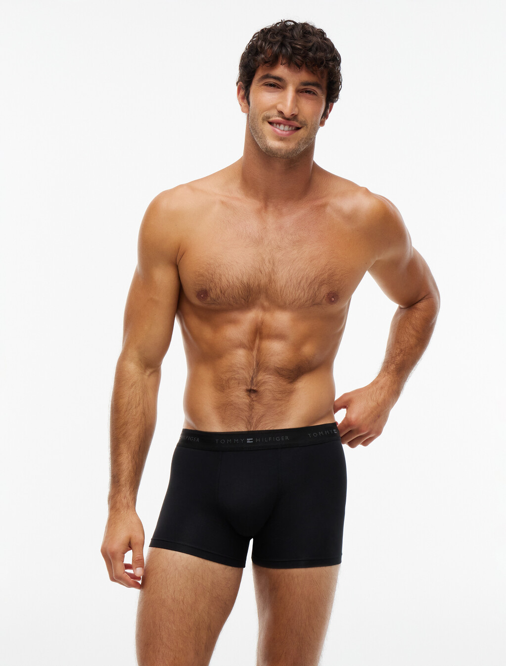 3-Pack Signature Tonal Logo Waistband Trunks, Burgundy/Black/Antique Silver, hi-res