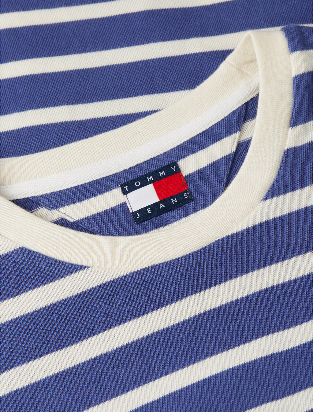 Logo Label Stripe Relaxed Jersey T-Shirt, Blue Storm Stripes, hi-res