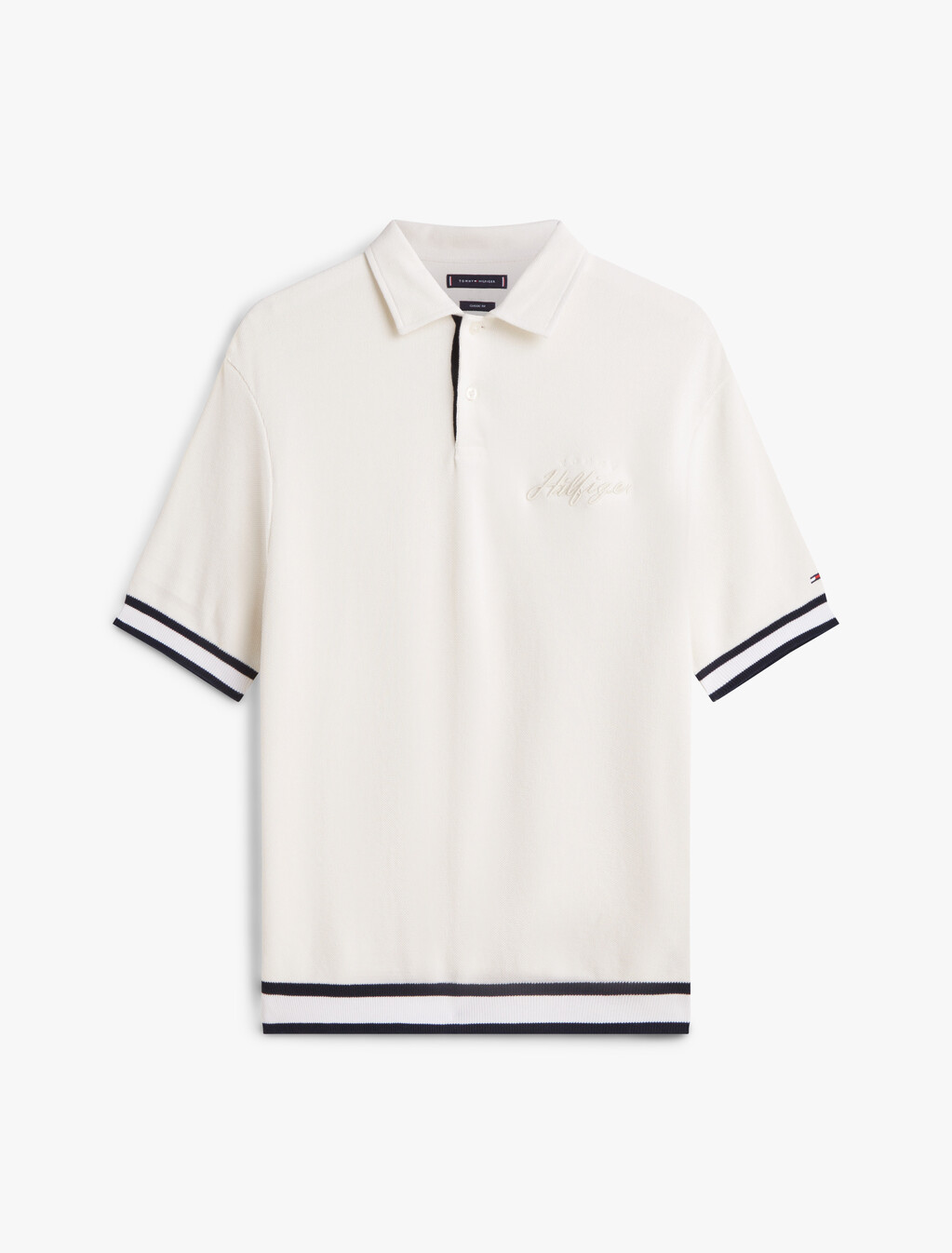 Flat Knit Classic Fit Polo, Ivory Petal, hi-res