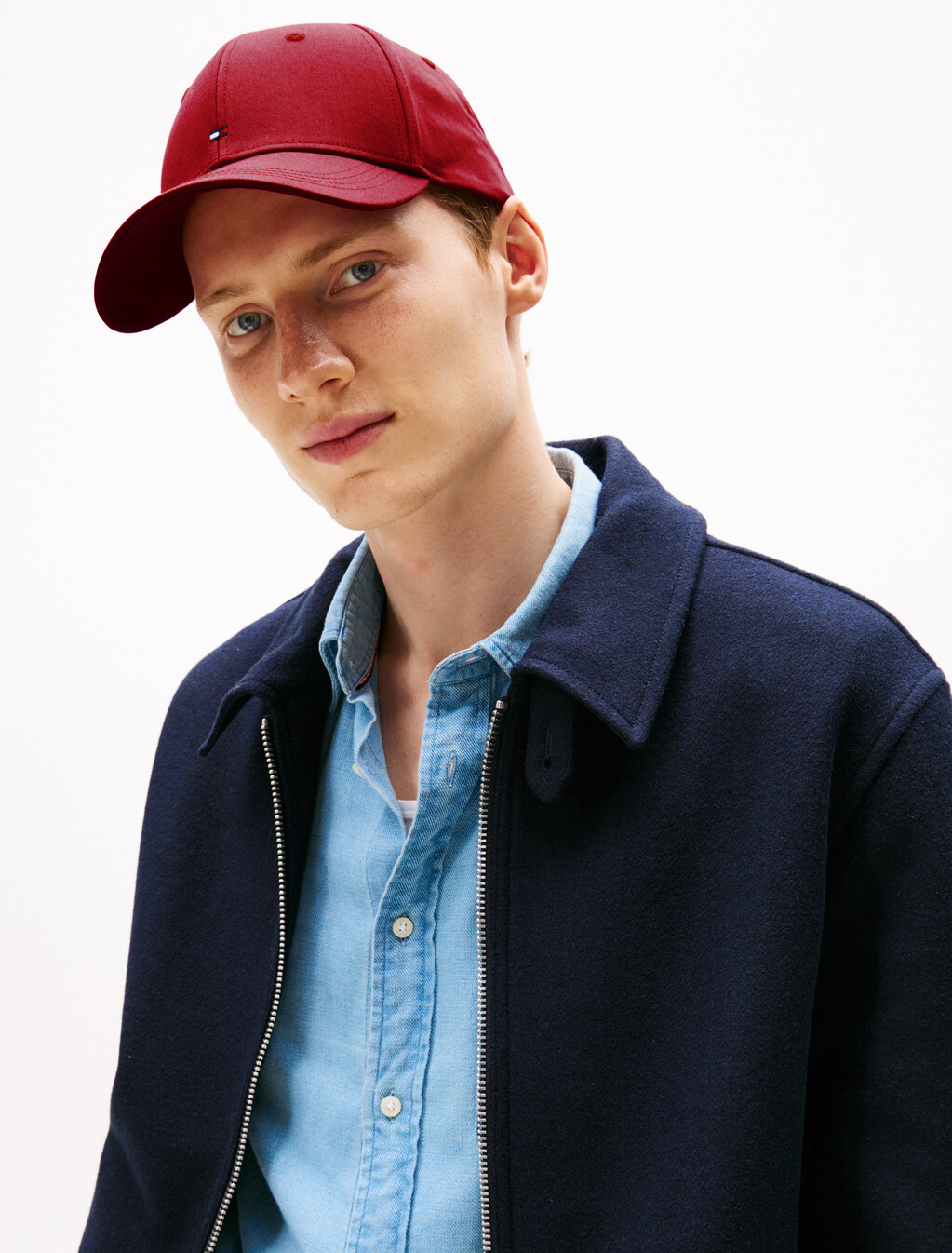 Hilfiger Flag Six-Panel Baseball Cap, Regatta Red, hi-res