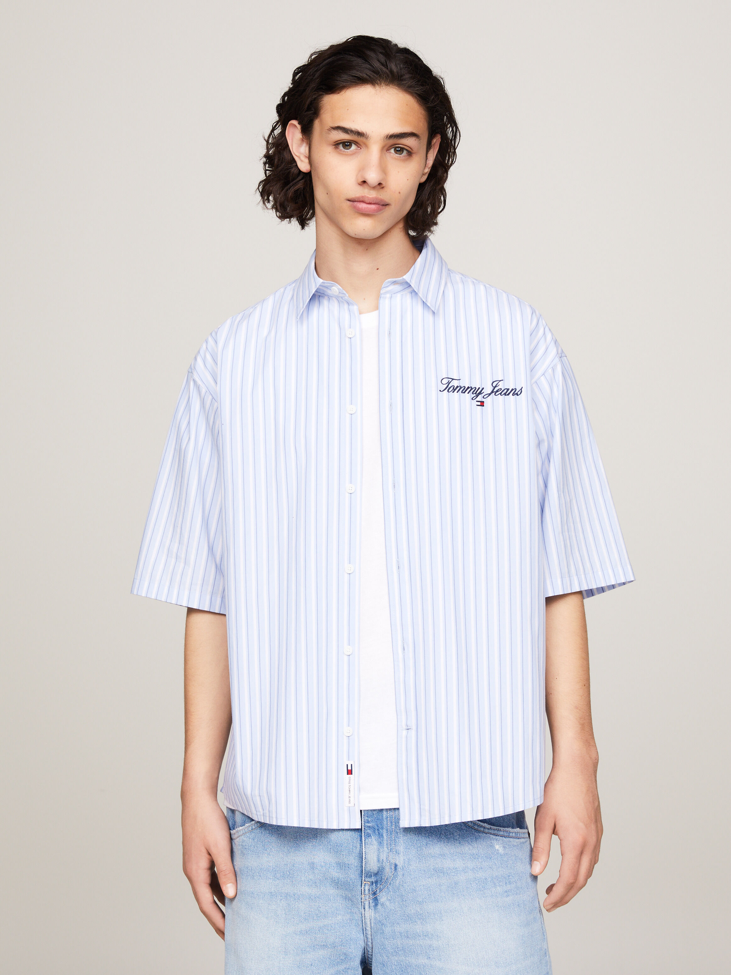 Stripe Relaxed Short Sleeve Shirt