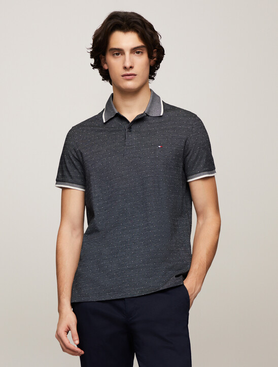 Interlock Micropattern Organic Cotton Polo