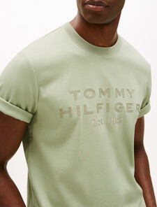 Logo Appliqué Interlock Knit T-Shirt, Earth Sage, hi-res