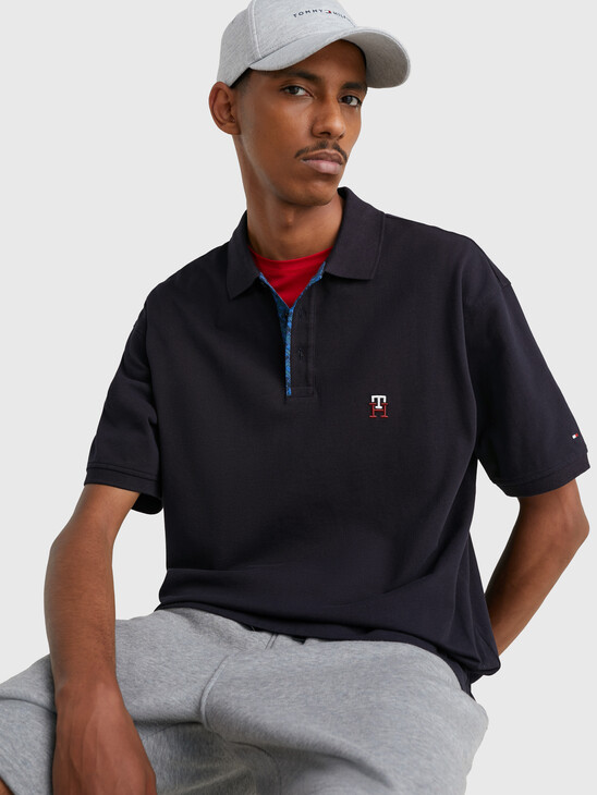 TH MONOGRAM PLACKET ARCHIVE FIT POLO
