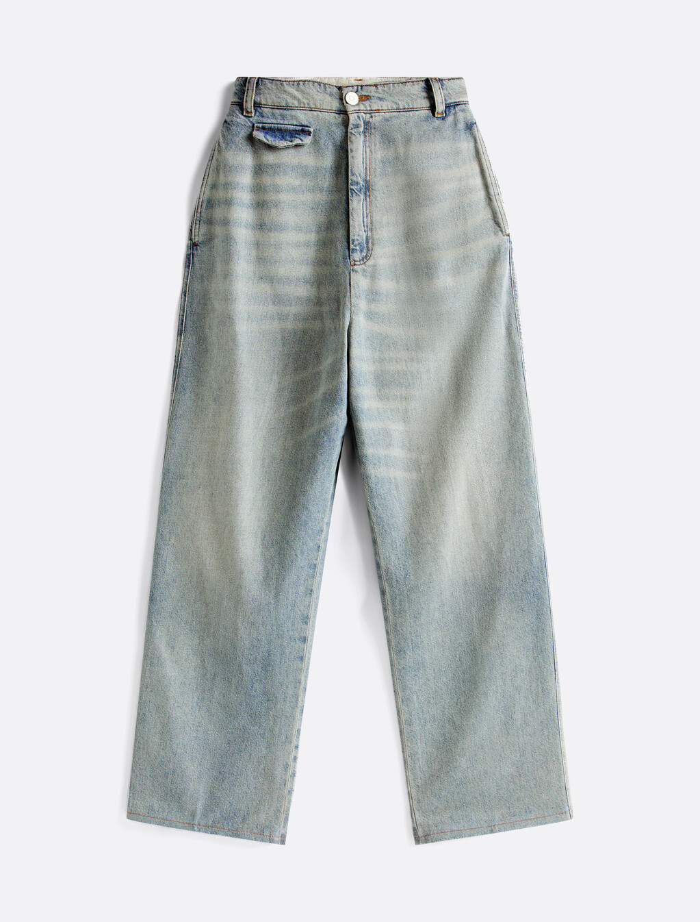The Runway Collection Oversized Utility Jeans, Light Blue Denim, hi-res