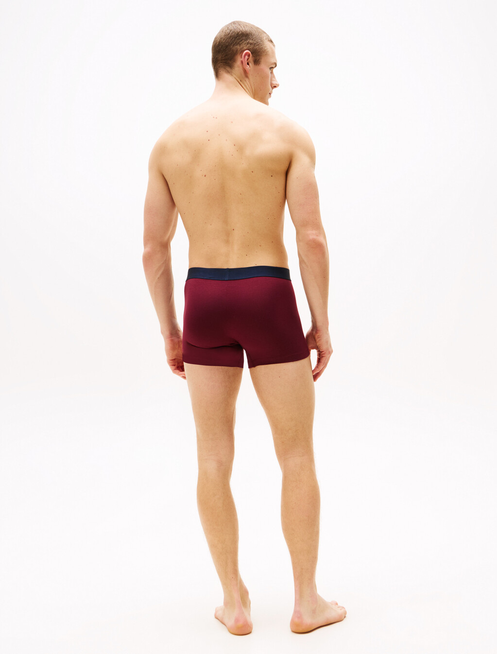Logo Waistband Trunks, Deep Rouge, hi-res