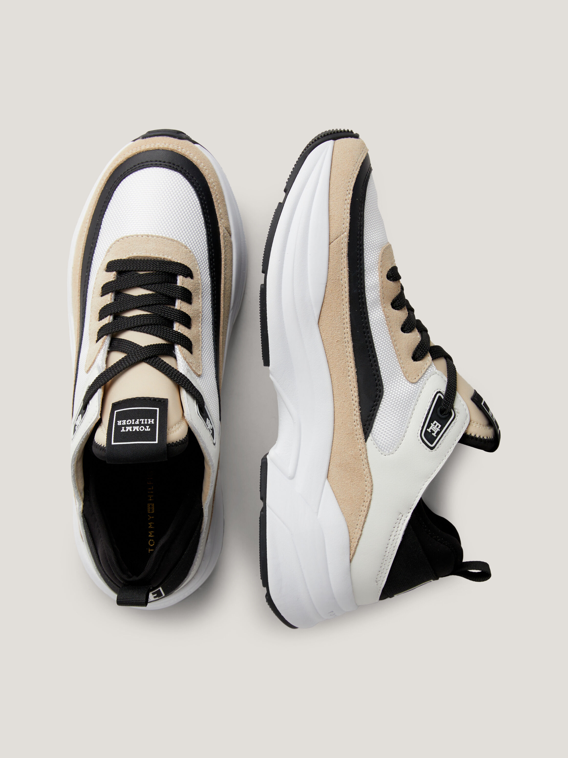 White leather tommy hilfiger shoes store