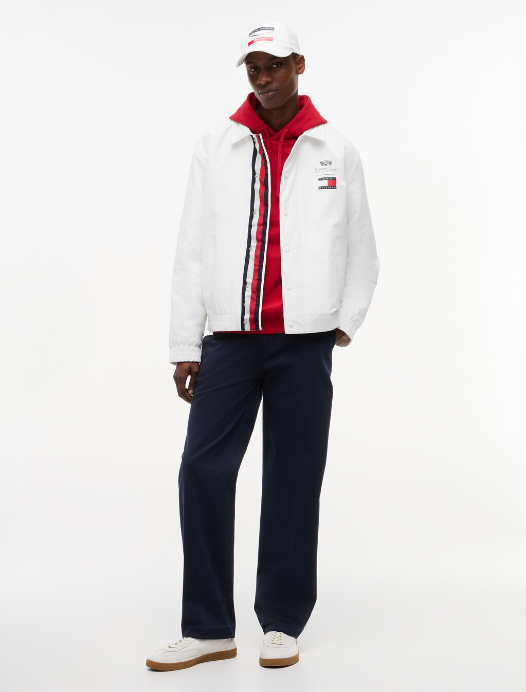 TH x Cadillac Formula 1&reg; Team Coach Jacket, White, hi-res
