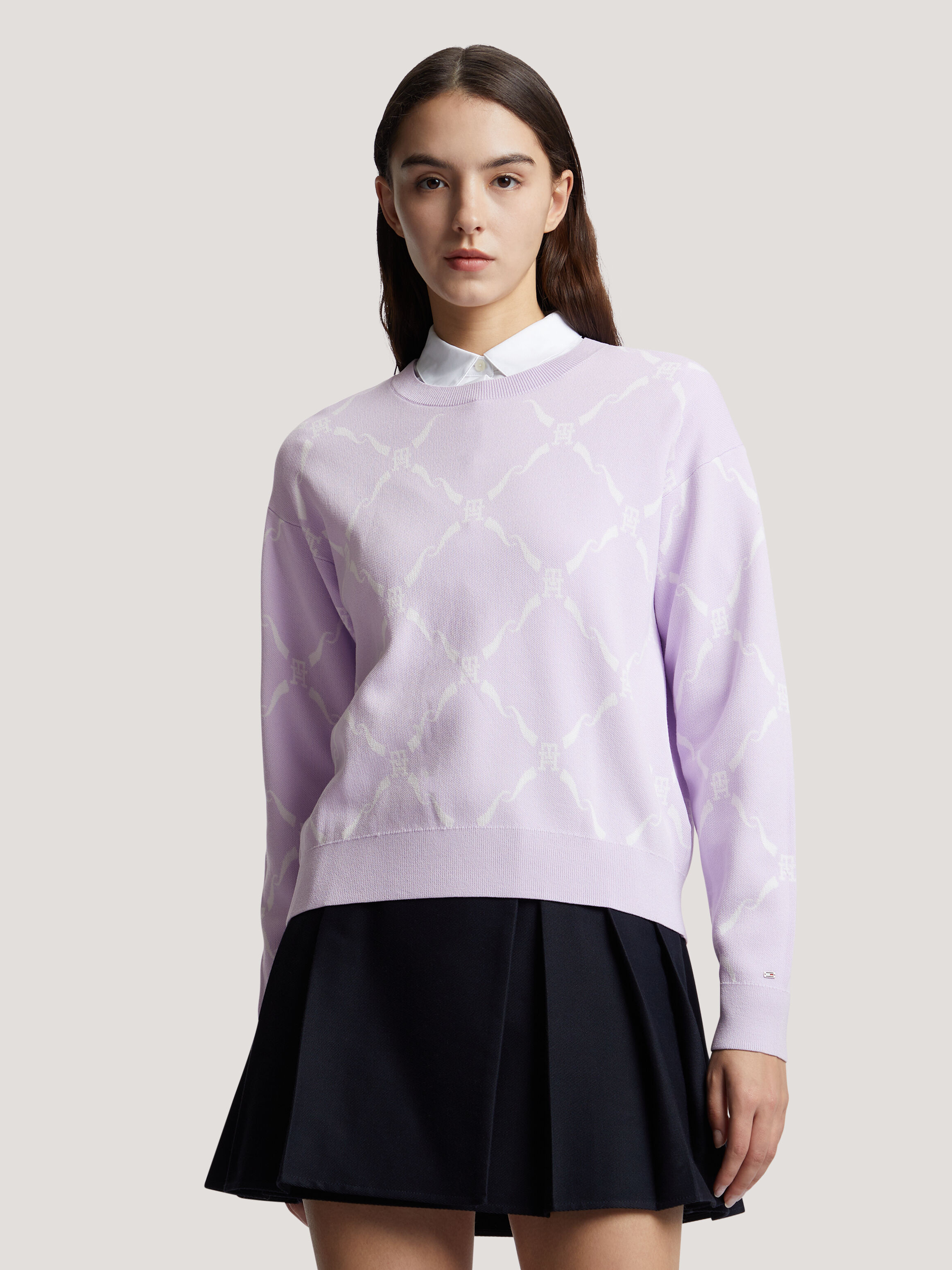 Monogram Diamond Jacquard Sweater