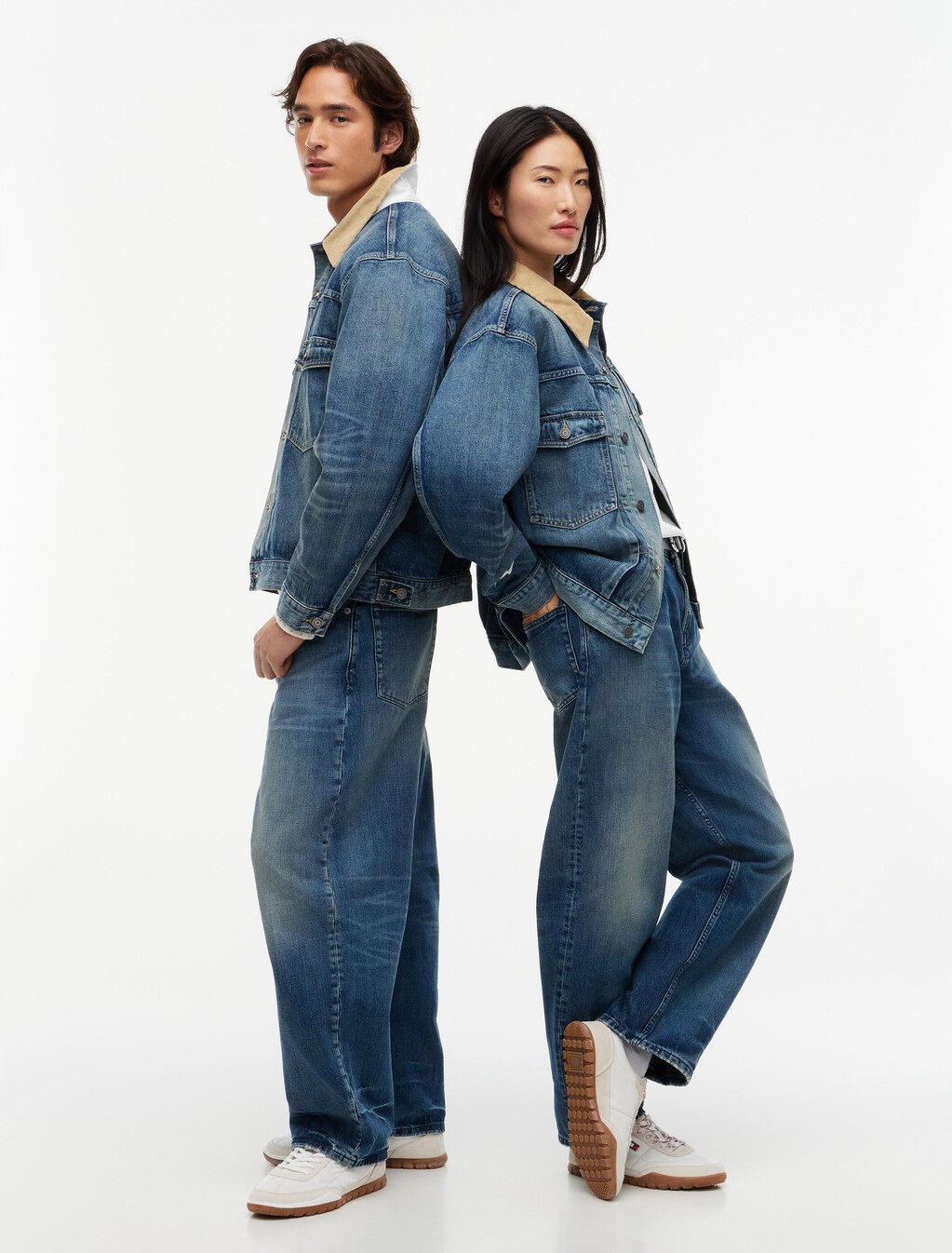 Relaxed Jeans, Mid Wash Denim, hi-res