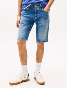 Ronnie Faded Slim Denim Shorts, Denim Medium, hi-res
