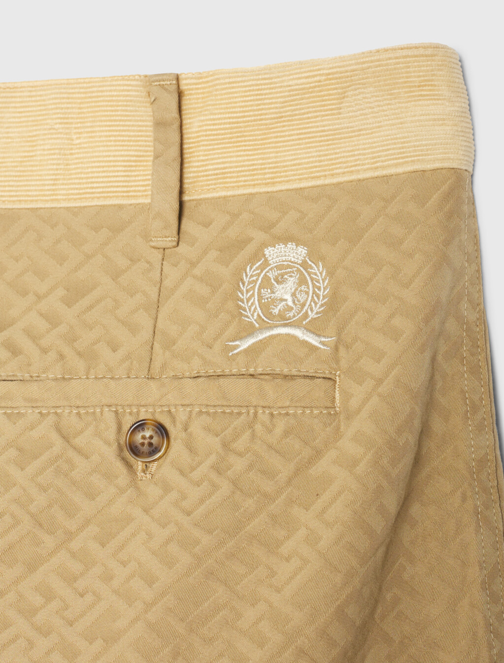 Crest Th Monogram Relaxed Fit Chinos, Sandy Beige, hi-res