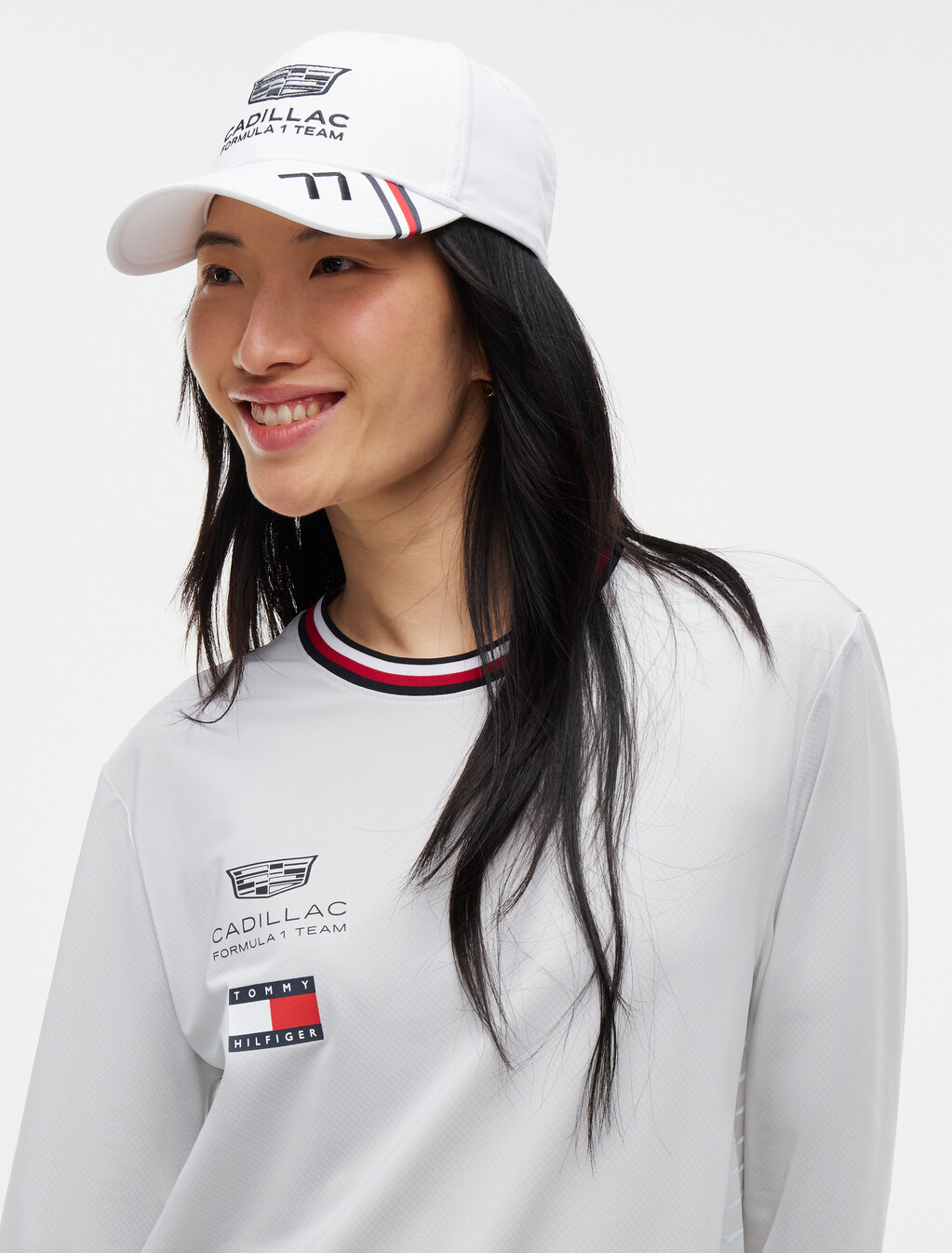 TH x Cadillac Formula 1&reg; Team Bottas 77 Baseball Cap, White, hi-res