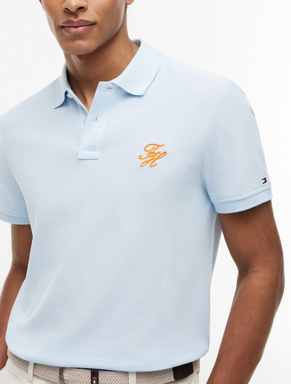 Asia Fit Script Logo Regular Polo, Keepsake Blue, hi-res