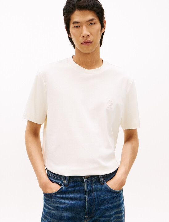 TH Monogram Applique Double Knit T-Shirt
