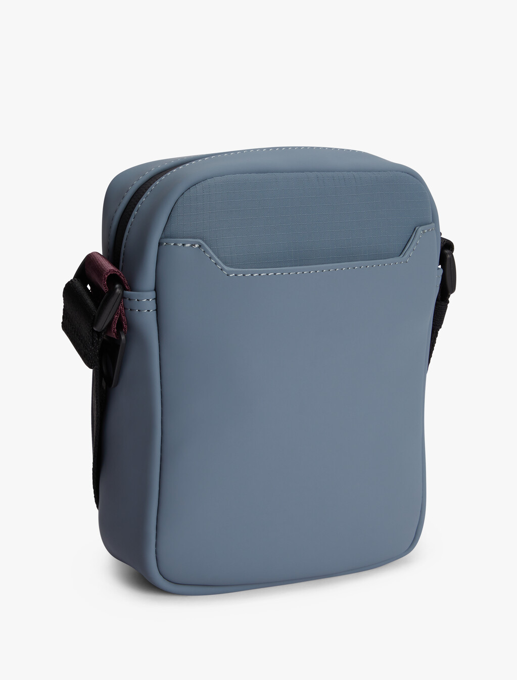 Rubberised Logo Reporter Bag, Grey Tar, hi-res