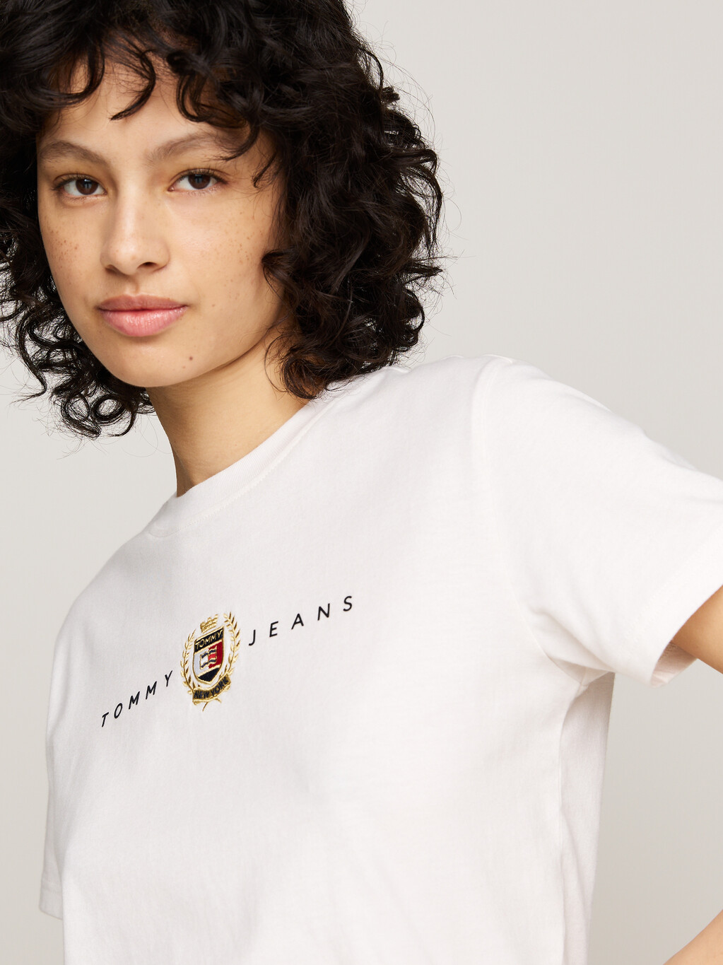 Tommy Prep Crew Neck T-Shirt, Ancient White, hi-res