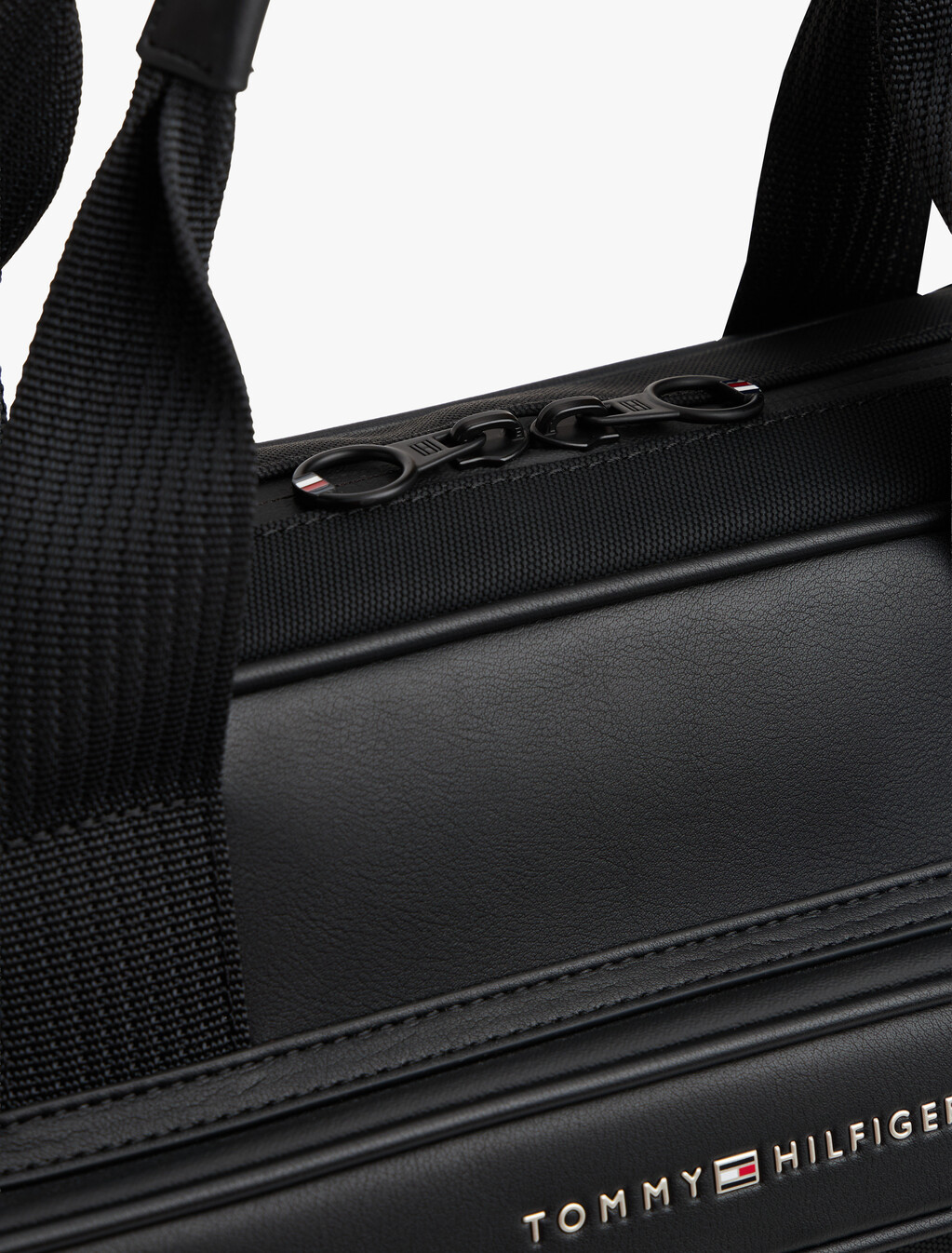 Metal Logo Laptop Bag, Black, hi-res