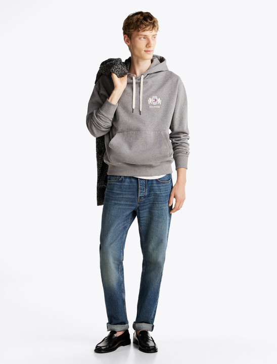 Small Crest Embroidery Hoodie