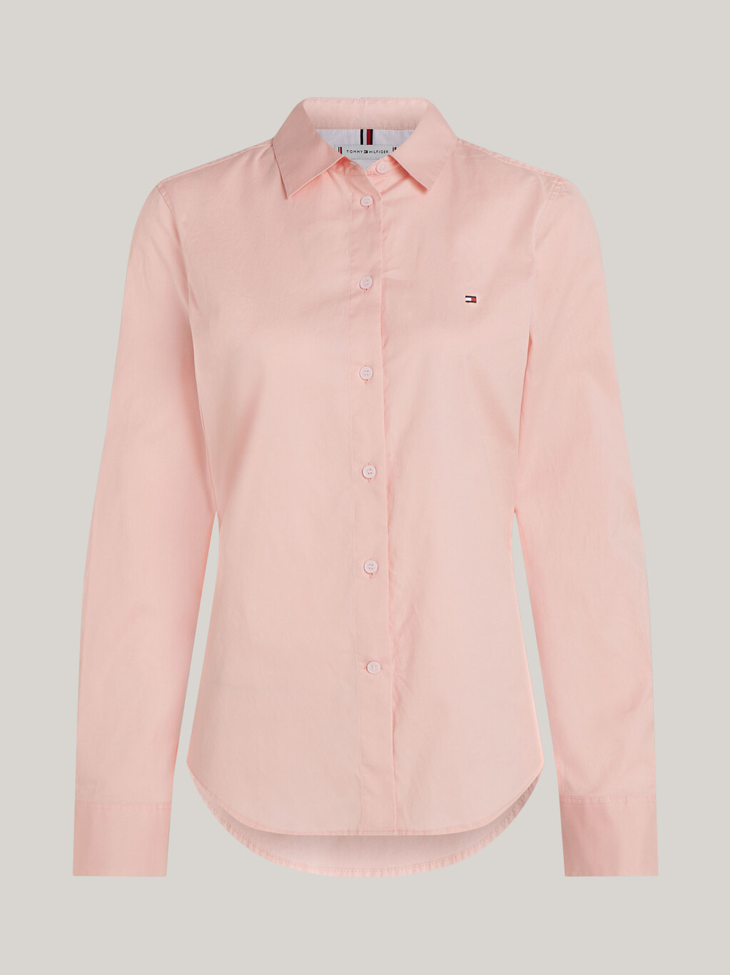 Stretch Oxford Shirt, Delicate Pink, hi-res