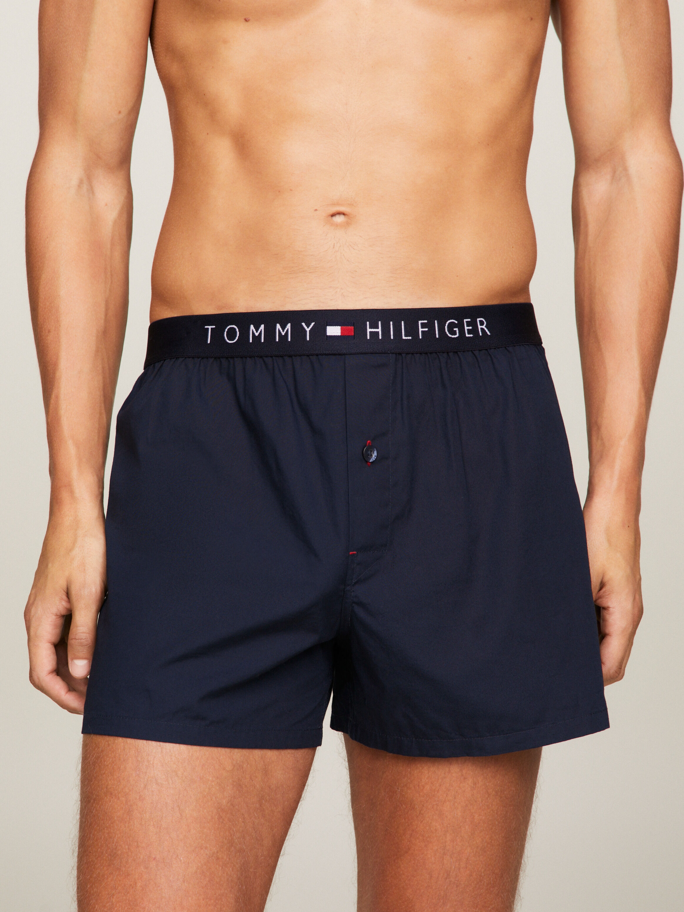 Tommy Hilfiger Woven Boxer in Navy Blazer