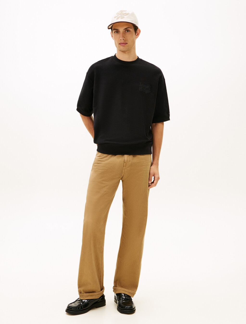 Reverse Terry Sweatshirt, Black, hi-res