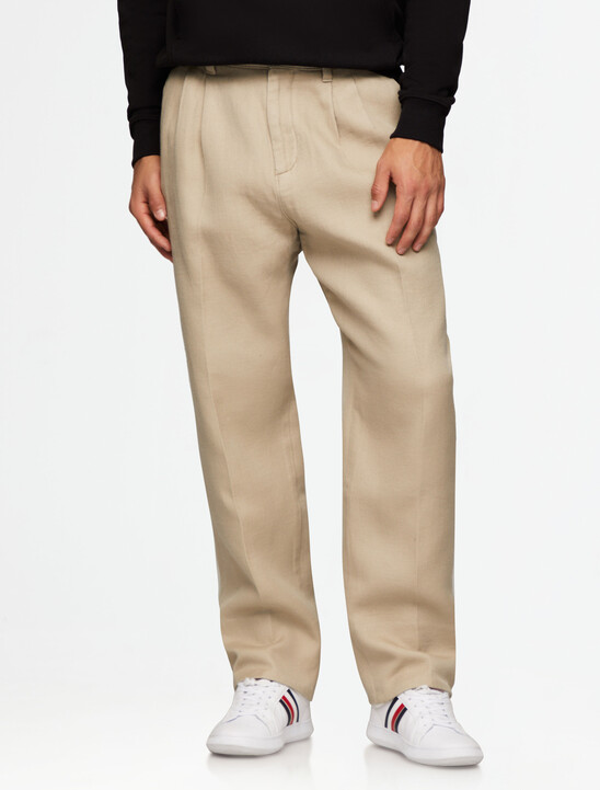 Twill Wide Leg Trousers