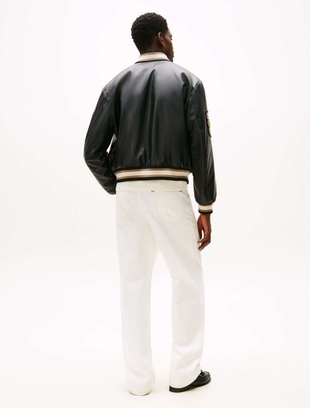 The APXGP Collection Boxy Varsity Jacket, Black, hi-res