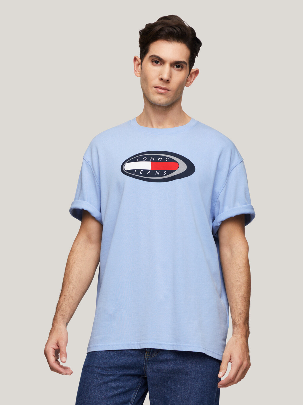 Oversized Boardsports Logo T-Shirt, Moderate Blue, hi-res