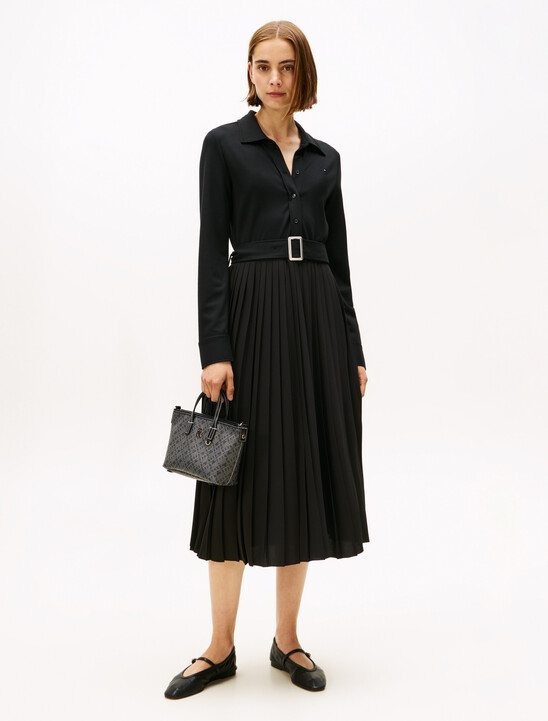 Interlock Mix Media Polo Dress