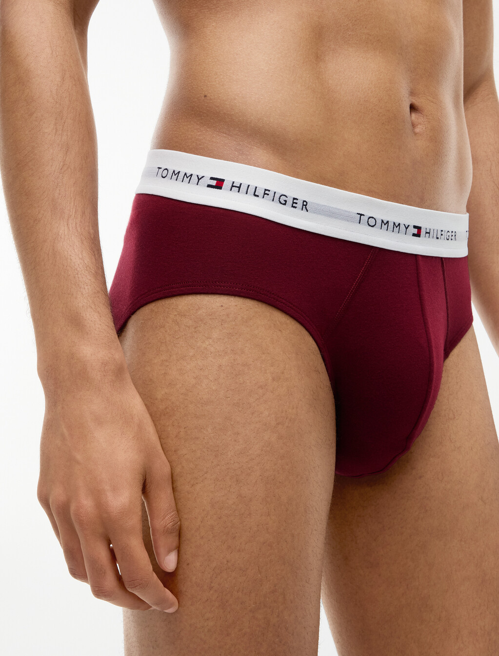3-Pack Signature Logo Waistband Briefs, Opulent Blue/Burgundy/Blue Spell, hi-res