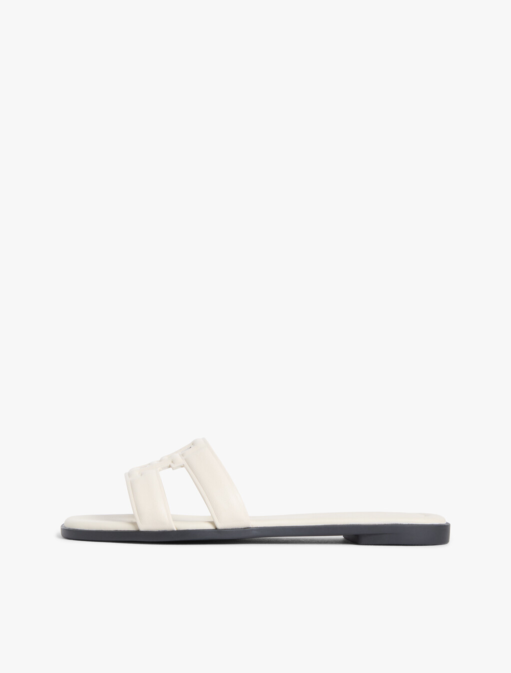 Leather TH Monogram Strap Mules, Classic Beige, hi-res