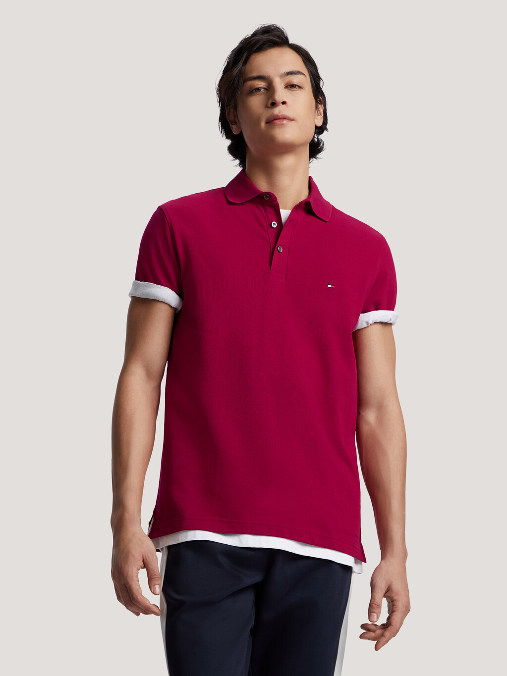Slim Singapore red Tommy Polo Hilfiger Fit | | Collection 1985