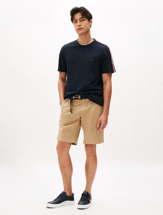 Essential Brooklyn Organic Cotton Twill Shorts With Belt