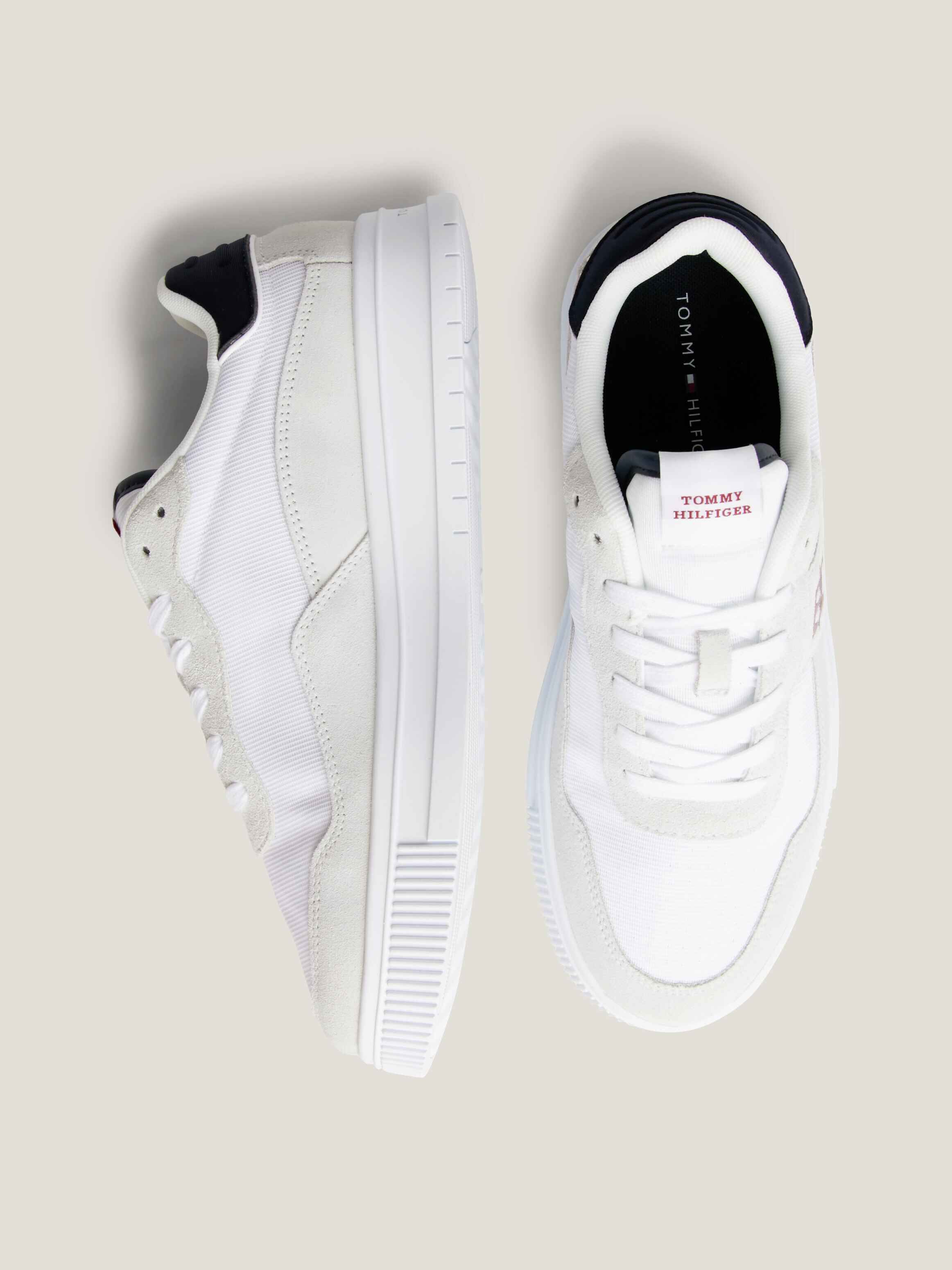 Leather Lace Up Cupsole Trainers Tommy Hilfiger Singapore