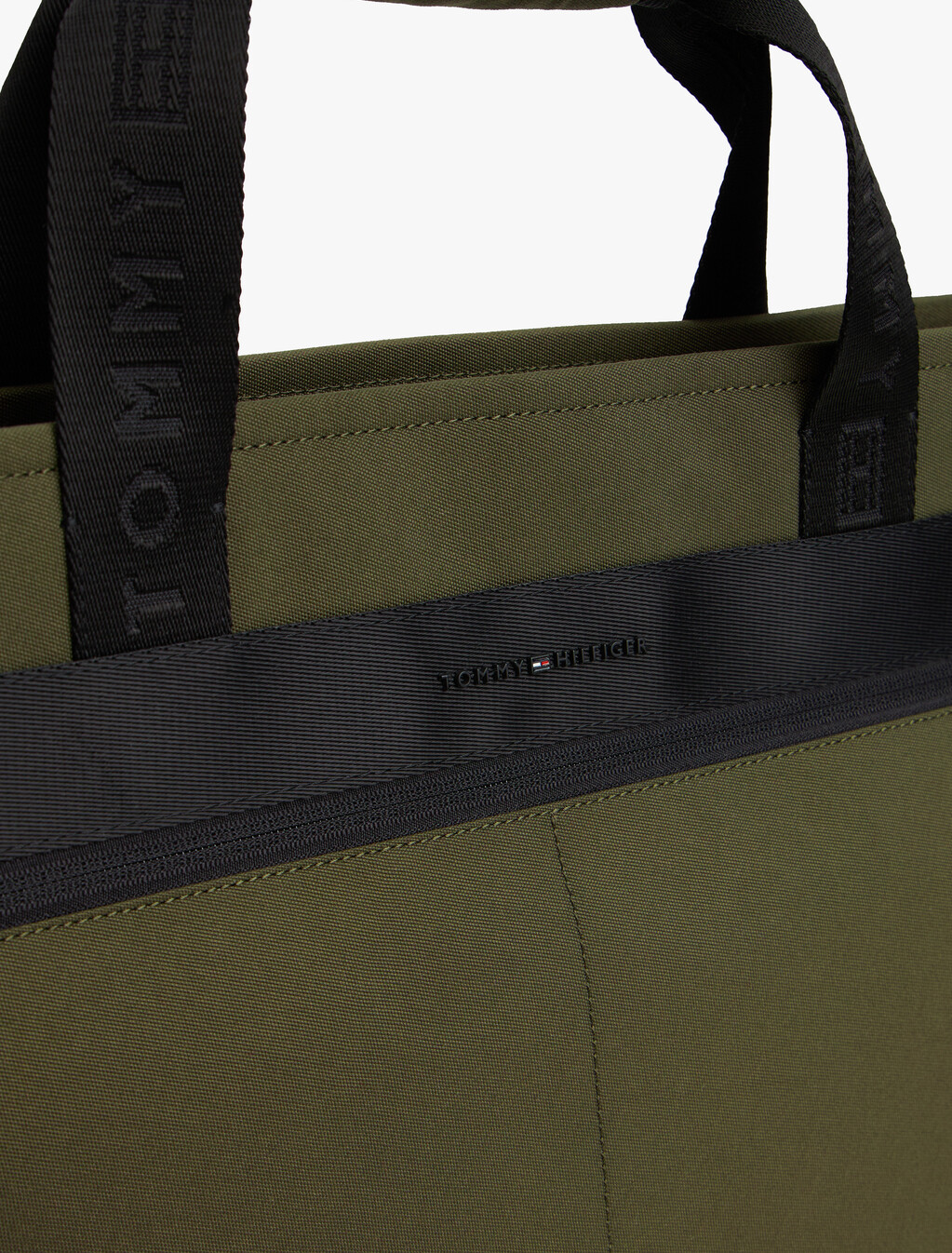 Metal Logo Crossbody Tote Bag, Foxhunt Green, hi-res