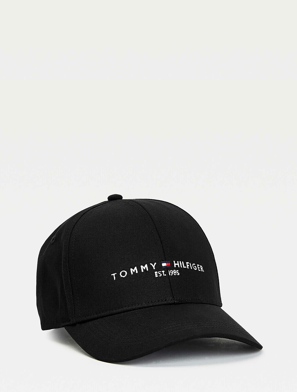 Tommy Hilfiger Established Organic Cotton Baseball Cap, Black, hi-res