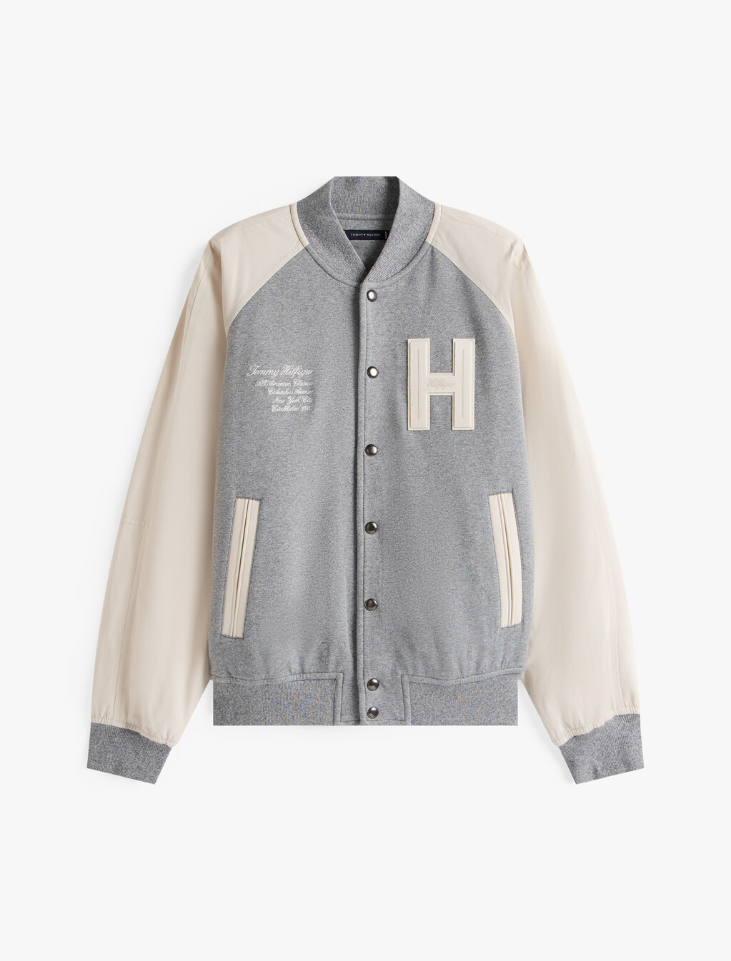 Mix Media Varsity Bomber, Authentic Marl/Newsprint, hi-res