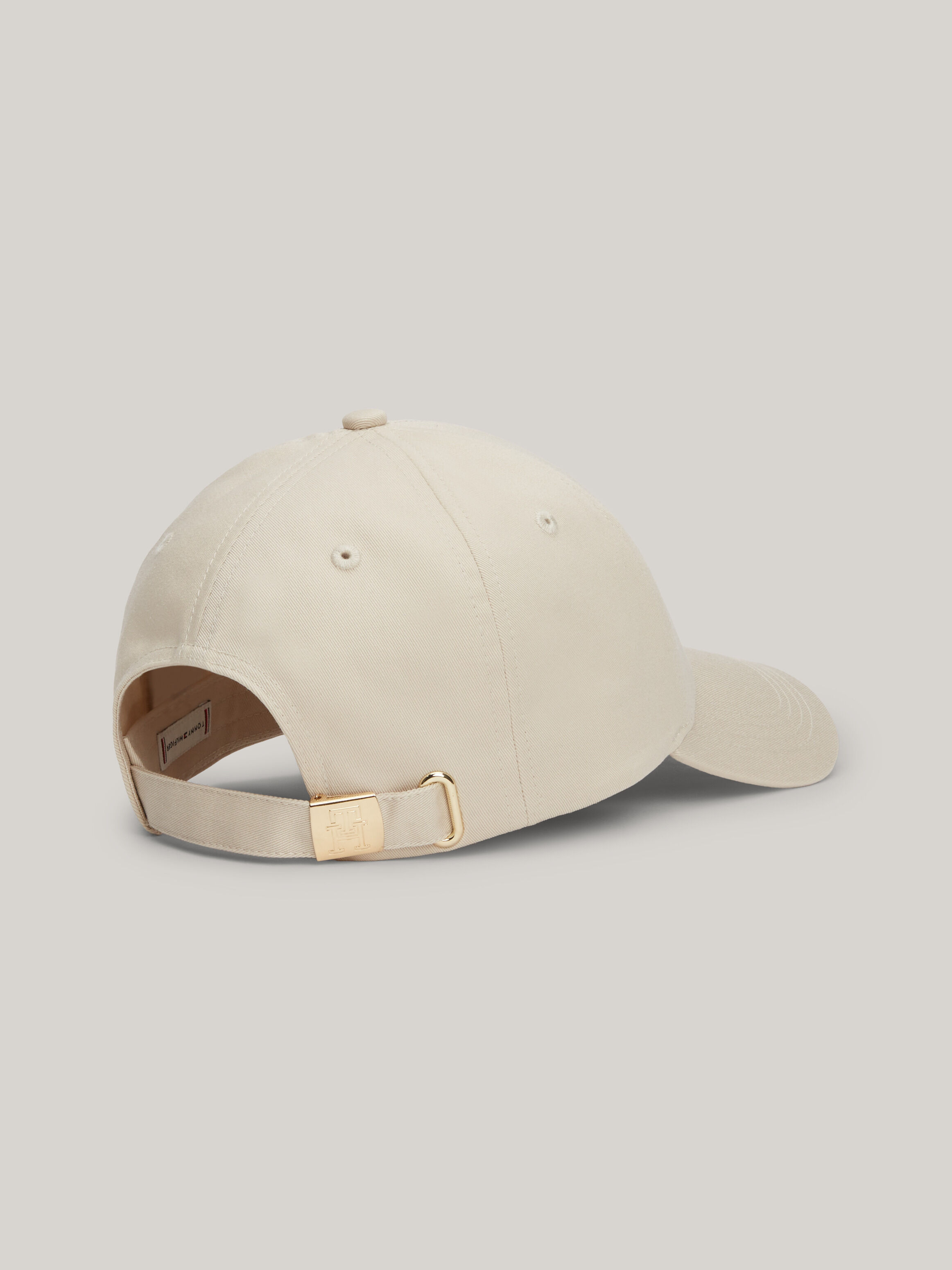 Tommy Hilfiger Th Monogram Plaque Baseball Cap in Classic Beige