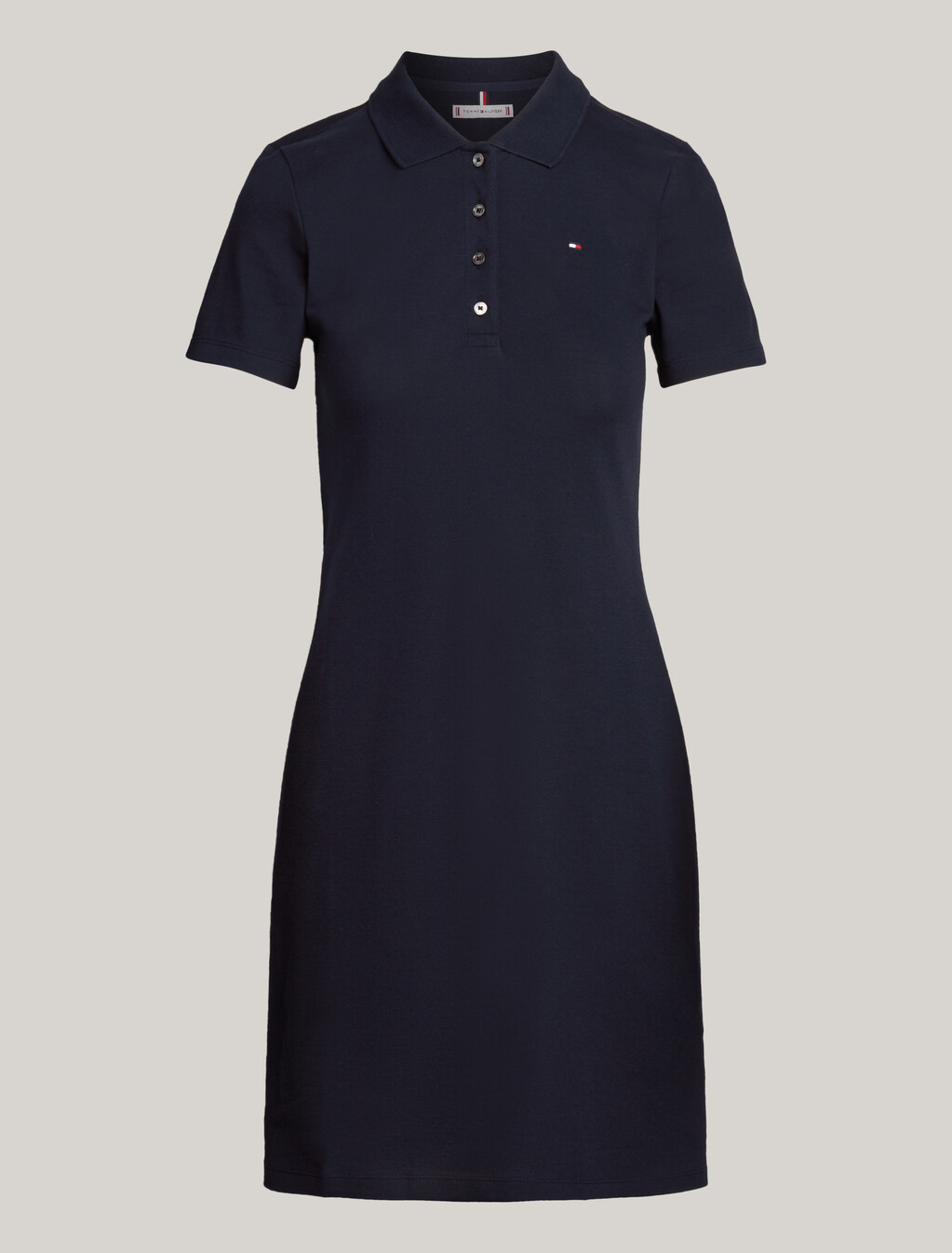 1985 Slim Pique Polo Dress, Desert Sky, hi-res