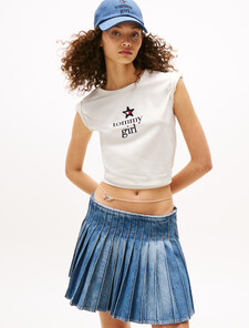 Tommy Girl Graphic Regular T-Shirt, Ecru, hi-res