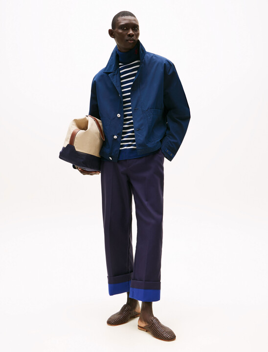 The Runway Collection Oversized Cropped Turn-Up Chinos