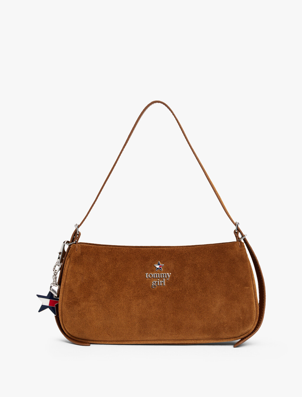 Tommy Girl Suede Shoulder Bag, Pommes Suede, hi-res