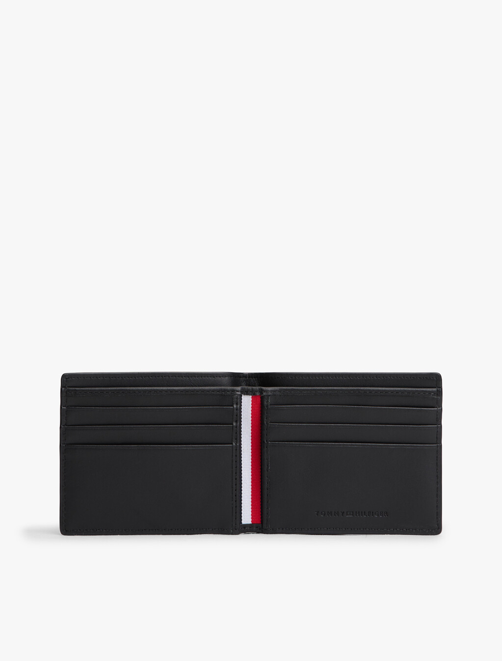 Casual Leather Bifold Credit Card Wallet, Black, hi-res