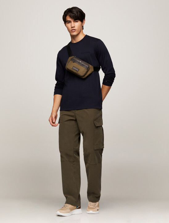 Casual Logo Patch Bum Bag