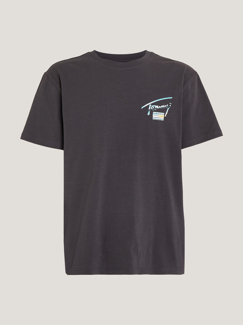 Metallic Back Logo T-Shirt, New Charcoal, hi-res