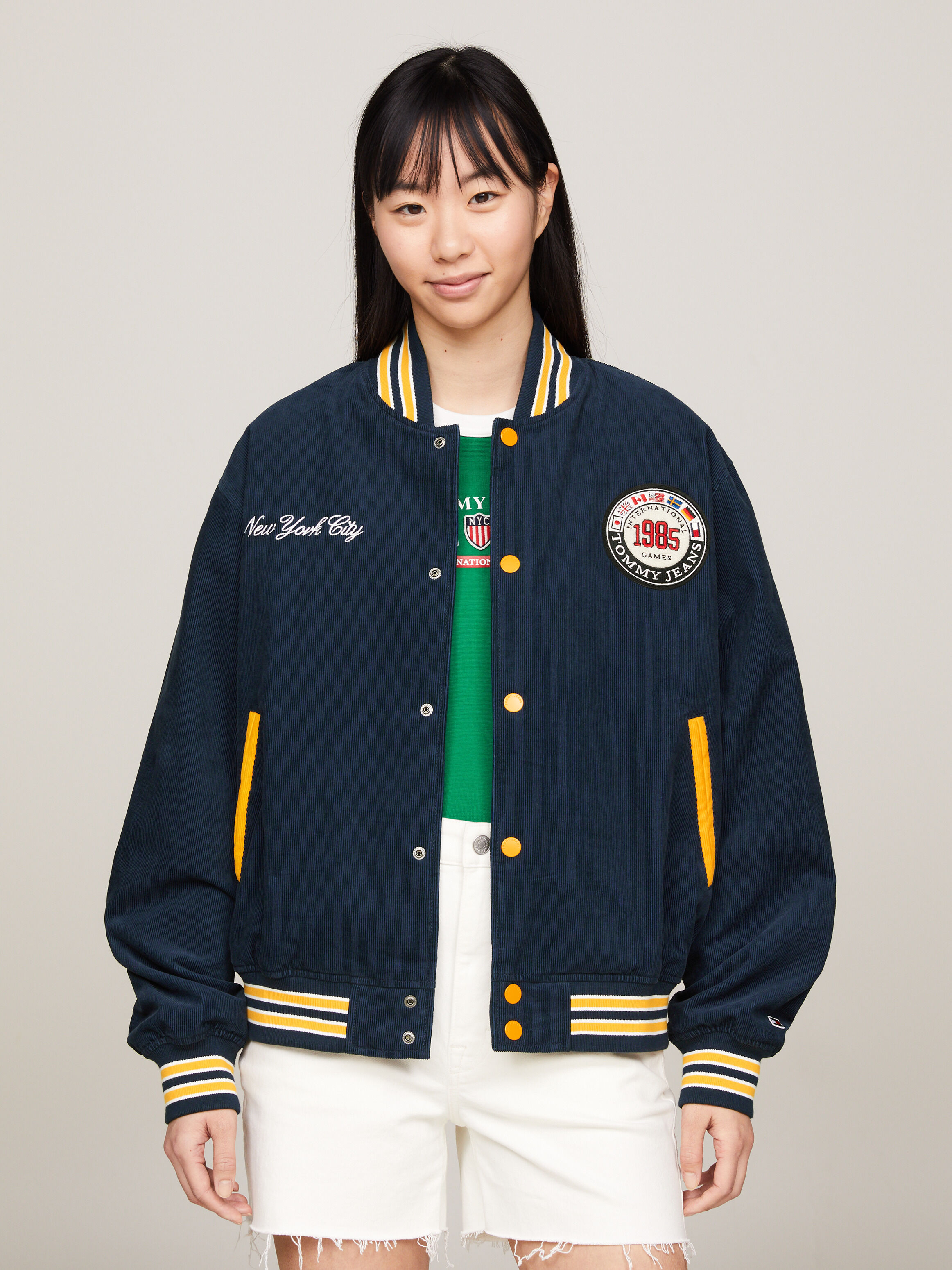 Corduroy varsity jacket cheap