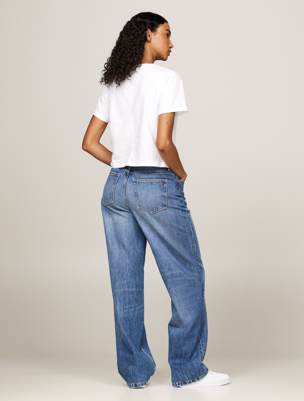 Back Seam Crew Neck T-Shirt, Th Optic White, hi-res